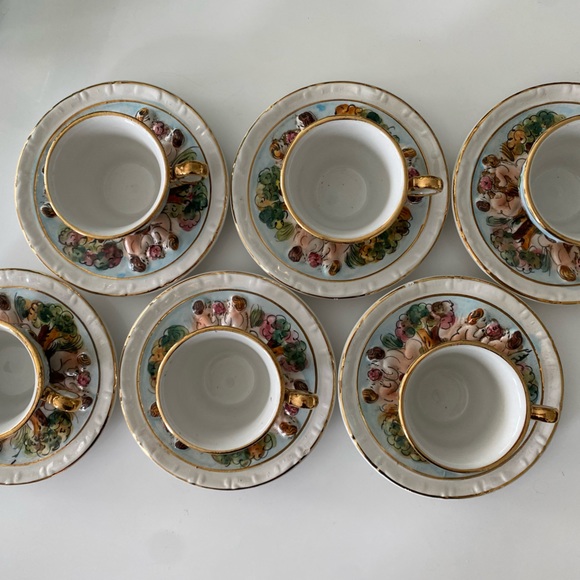 Capodimonte Kitchen Antique Italian Capodimonte Tea Set Poshmark